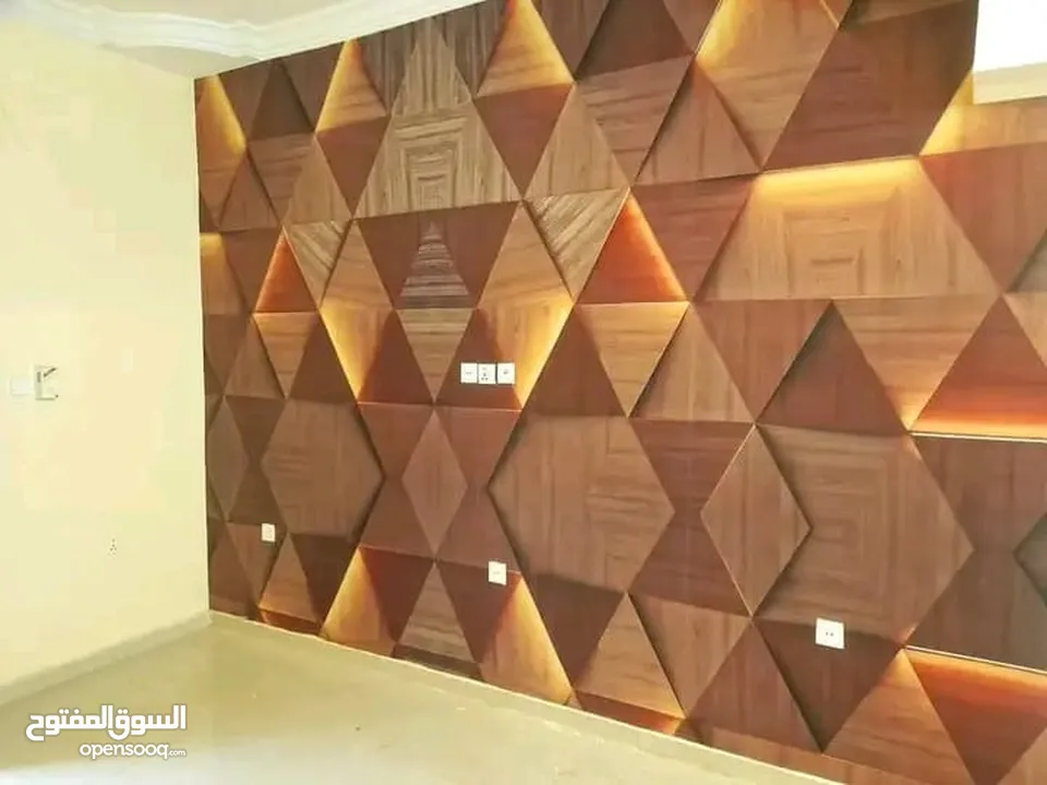 ورق حائط ثلاثي الأبعاد نسيج الماني بأشكال عصريه مميزة مع وجود تصاميم تناسب جميع المواقع  متوفر شحن
