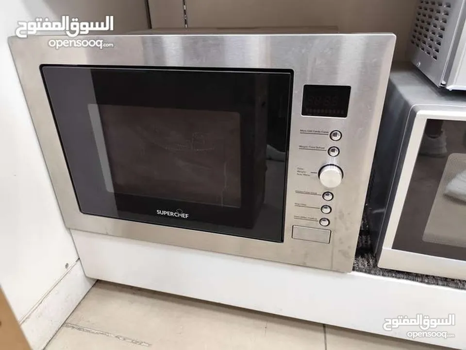 عرض نااار على ميكرويف سوبر شيف بلت ان 34 لتر سلفر ستاتلس ستيل او اسود سوكريت