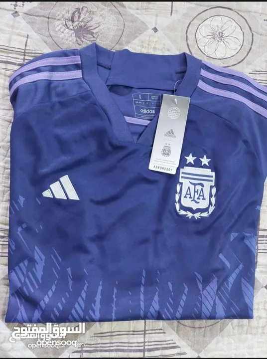 The Argentina 2022 World Cup away jersey.