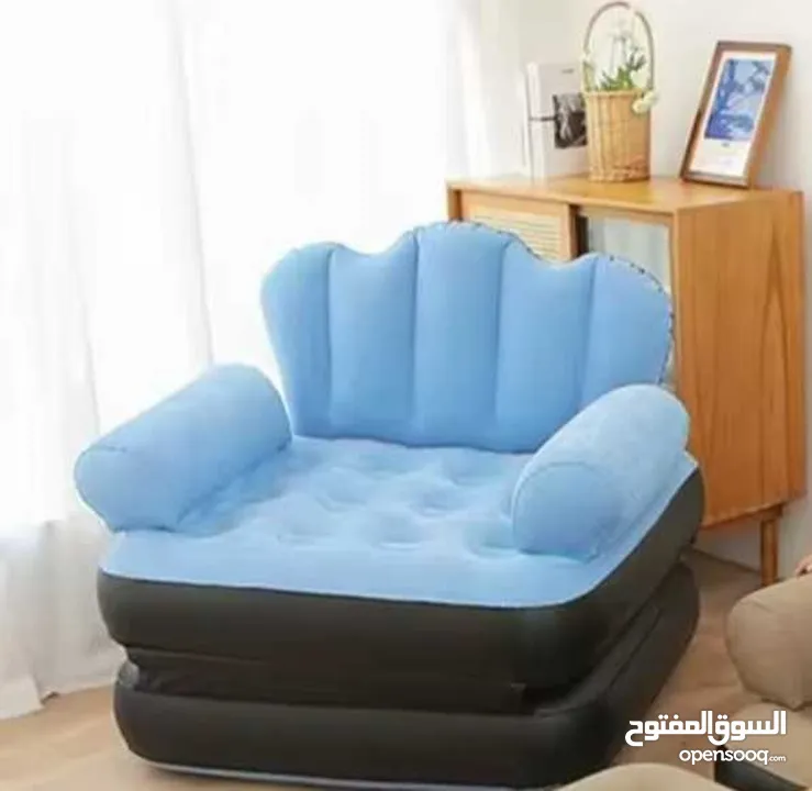 كرسي استرخاء نفخ مع اريكة استرخاء 2 في 1 سرير اريكة قابل للنفخ، سرير استرخاء قابل للطي