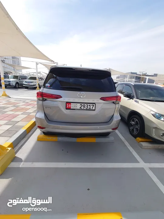 2024 Silver Toyota Fortuner EXR for sale in like-new condition with only 15,000 km on the odometer.