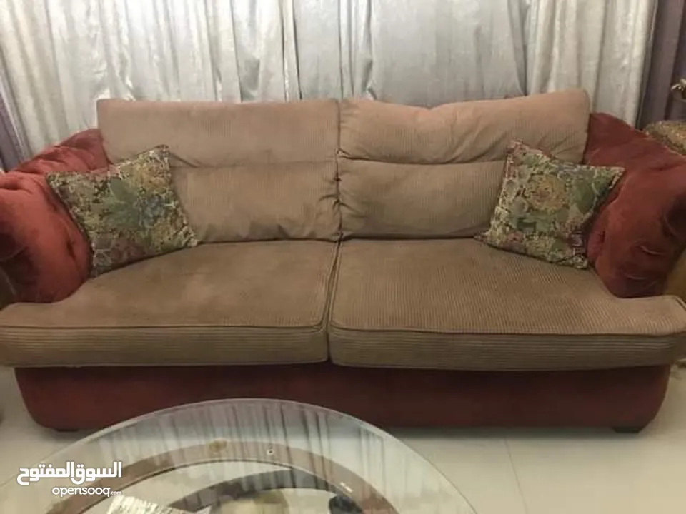 طقم جلوس امريكي خشب زان مكون من 7 مقاعد للبيع بسعر مغري