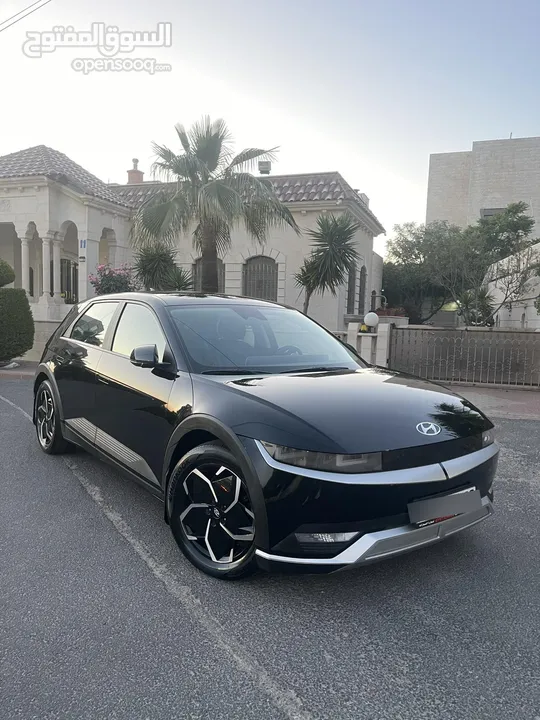 هيونداي ايونيك 5 2022 كهربا فحص كامل وارد كوريا  عداد قليل تقطع 500 بالشحنة البطارية  بحالة الوكالة