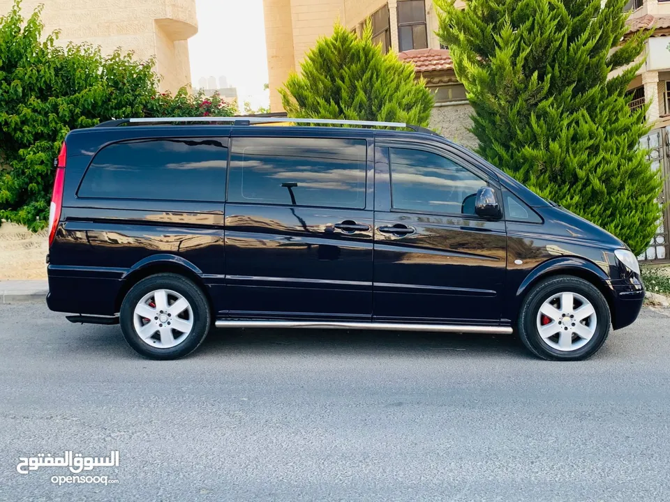 باص مرسيدس فيتو 2007 لون كحلي بحاله الوكاله شصي وسط محير تب نضافه قير عادي
