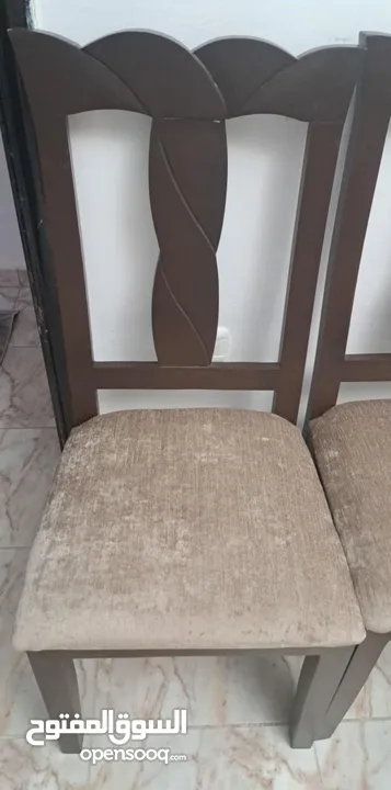 ‏ثمان كراسي تفصيل جديد و خشب جديد