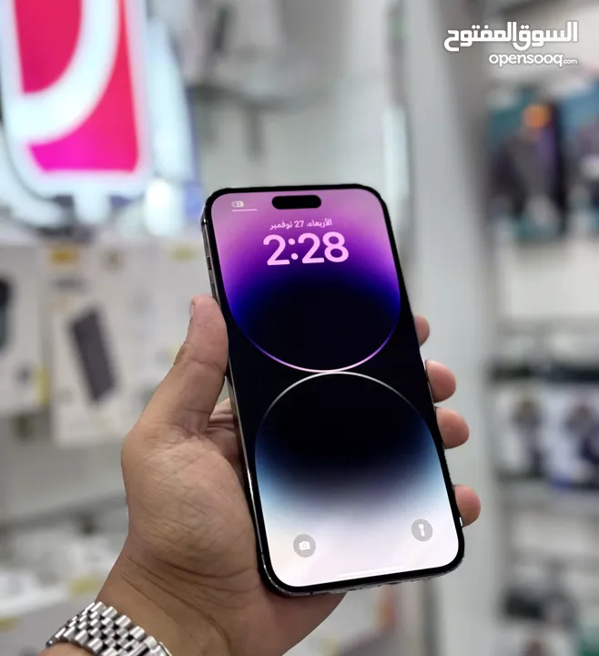 عرض خااص : iPhone 14 pro max 256gb هواتف نظيفة جدا بحالة الوكالة مع ضمان و ملحقات و بأقل سعر