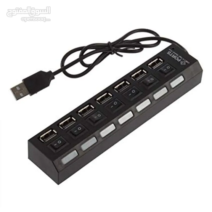 موزع USB 7 Port USB 2.0 Hi-Speed Hub