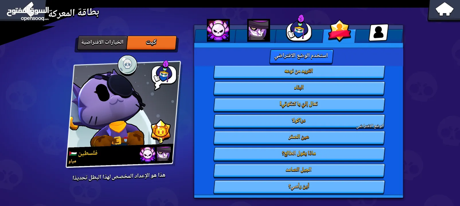 حساب براول للبيع بسعر مناسب 500شيقل التسليم وجه لوجه