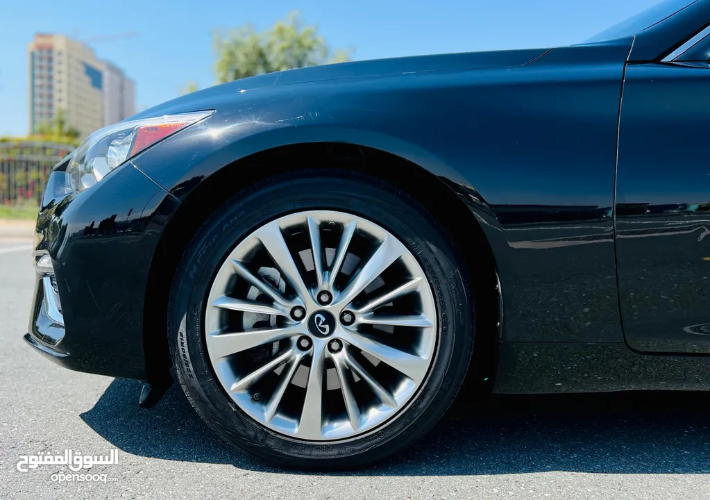 A Clean And Beautiful INFINITI Q50 2019 Black Gcc