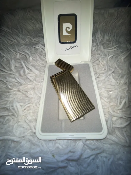 قداحة  pierre cardin اصلية مطلية ذهب