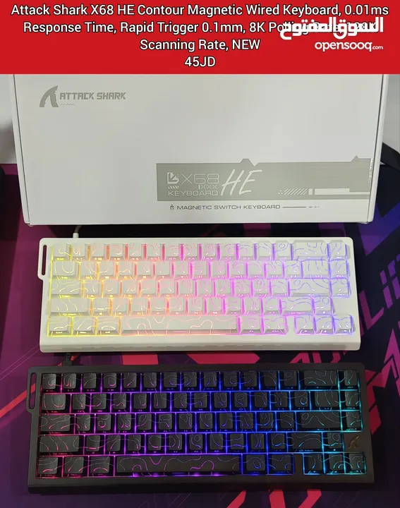 تشكيلة كيبوردات إحترافية جديد Attack Shark X68 HE,X75,Ajazz AK680 Max,Lingbao K98,Tunderobot K63
