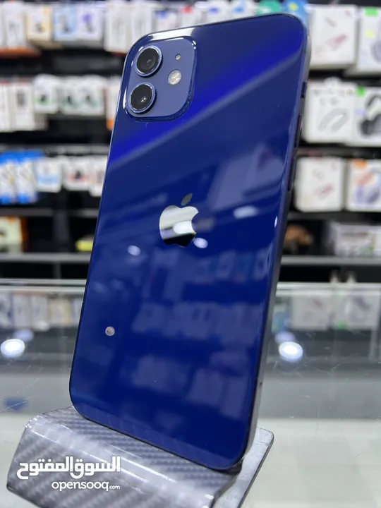 iPhone 12 (128) GB ايفون 12 مستعمل  بحالة جيدة جدا ( مغير شاشة كوبي ون )  بطارية اصلية 90٪؜ اصلية