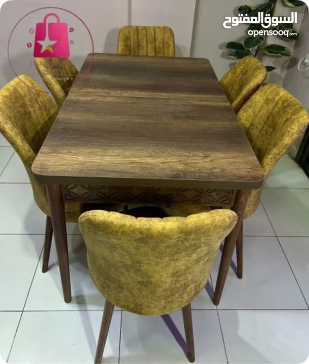 طاولات سفرة مع 6 مقاعد