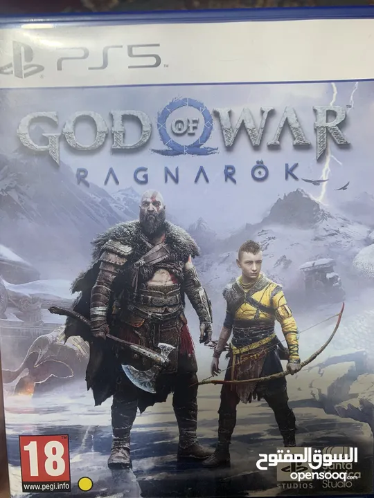 لعبة god of war ragnarok عربية نسخة ps5 