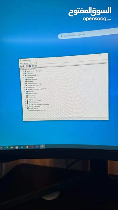 تجميعة حاسبة دسكتوب مع الميز والشاشة