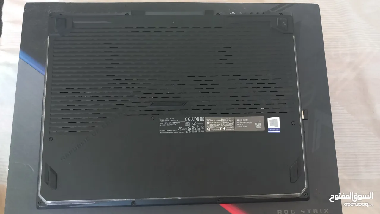 لابتوب الألعاب ASUS ROG Strix G15 G512LI (بحالة ممتازة)