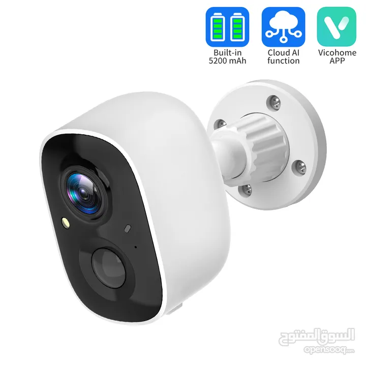 3MP Wireless Battery IP Rechargeable Security Camera كاميرا مراقبة شحن سمارت على الانترنت