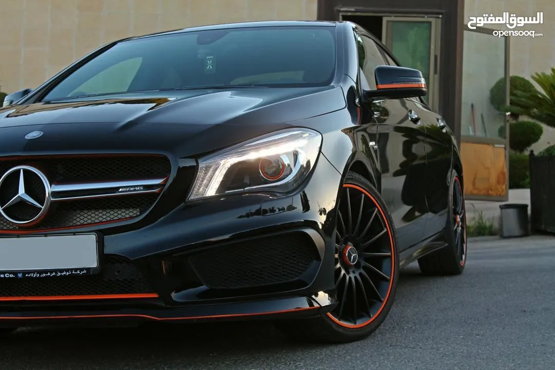 Mercedes cla 45 AMG 2016 Orange art edition  بحالة الوكالة مالك اول  اعلى مواصفات