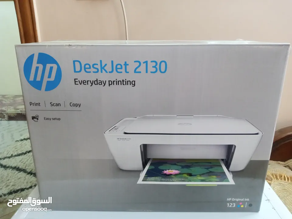 طابعة و سكنر و كوبير شبه جديدة HP DESKJET 2130