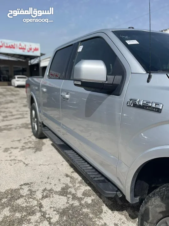 فورد F150 لون سلفر7جيد بدون حادث فقط دهان