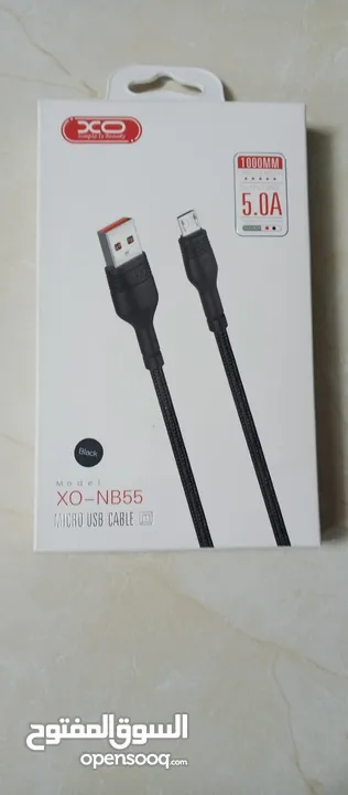 وصله usb كابل شحن سريع بقدره 5.0 امبير وصلة سريعه طول متر مقاومه للقطع او الاهتراء طبقه خارجيه كتان