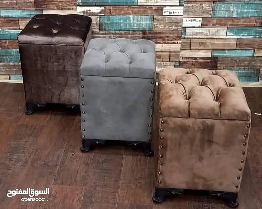 بفات الترند صندوق فتح وتسكير لإستخدامات عديدة الجلوس والديكور والتخزين بالحجمين كبير وصغير
