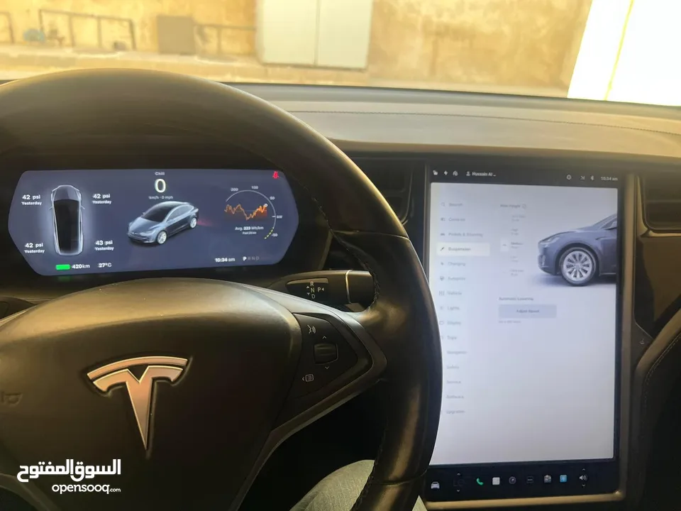 Tesla model x 75D سبع مقاعد