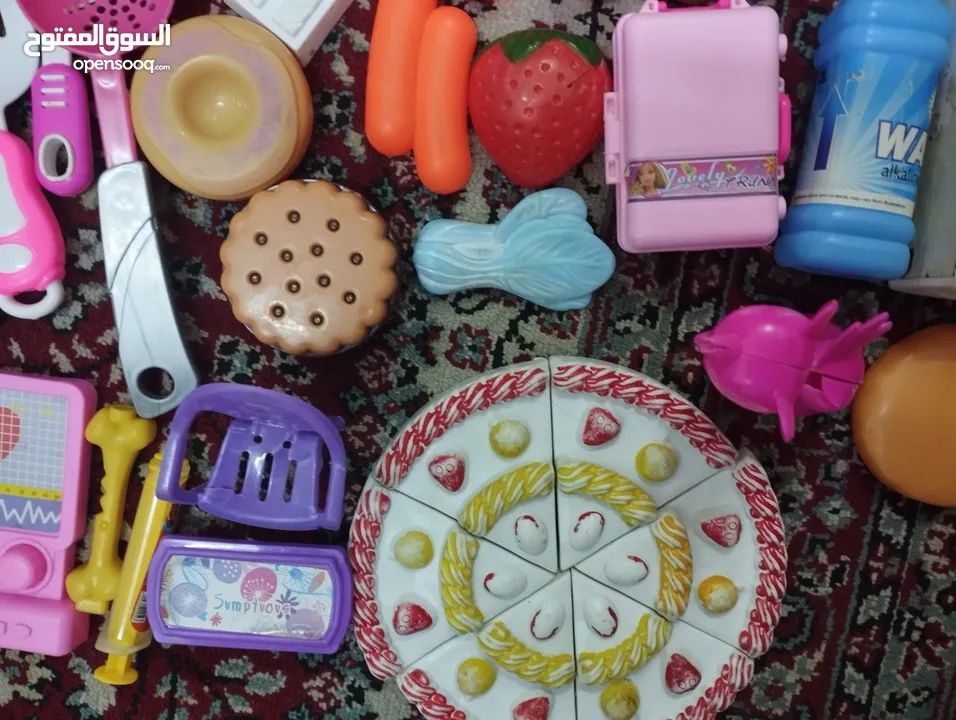 "Used Kitchen Playset with Play Food & Accessories – Perfect for Pretend Cooking & Fun!"