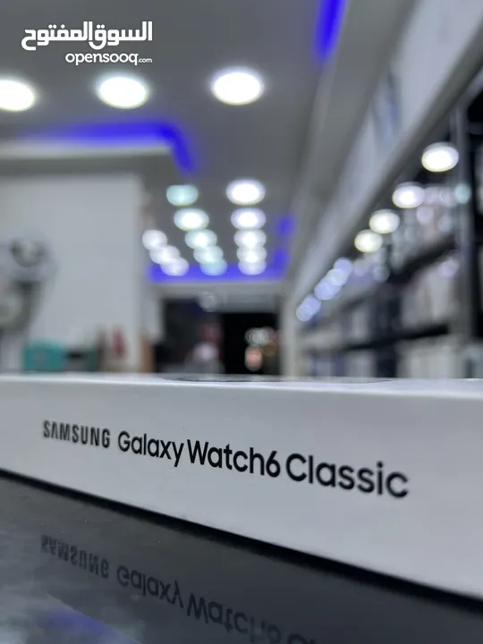 Samsung Watch 6 Classic 47mm Silver  سامسونج واتش 6 كلاسيك 47مم لون سلفر  جديدة متوفرة الام (^_^)
