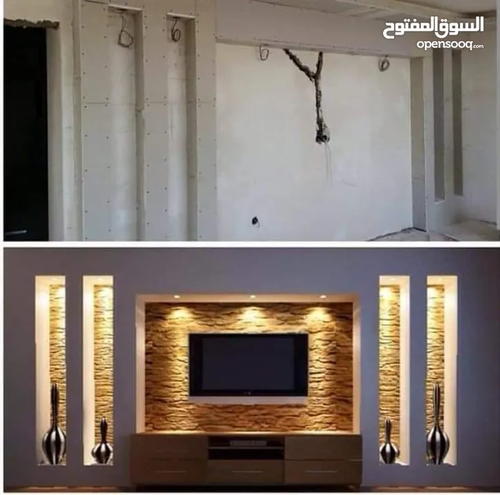 دهين مصرى محترف وتركيب جبس بورد لجميع الدهانات والديكورودهان الابواب والعفش وجلي البلاط