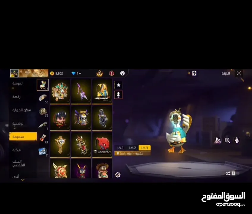 حساب فري فاير