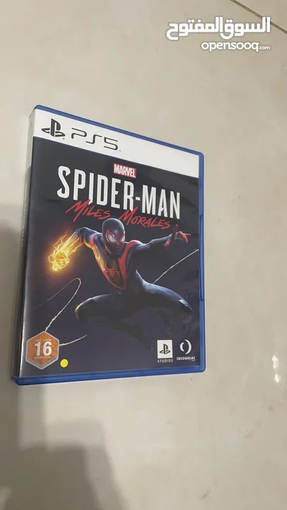 سبايدر مان مايلز موراليز ps5(مفتوح لاكن غير مستخدم )