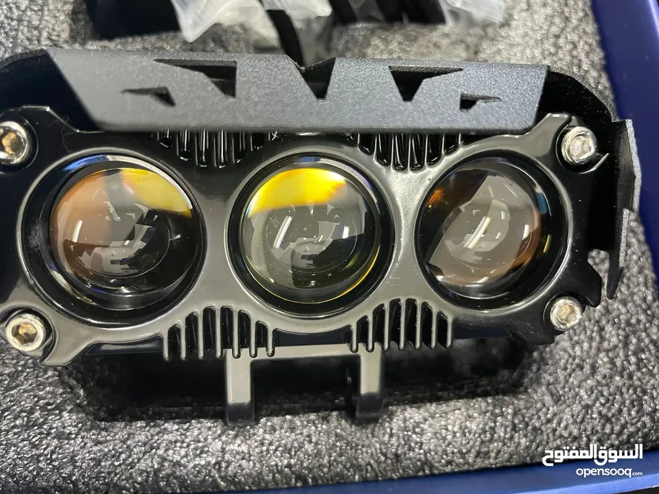 Motorcycle external spotlights