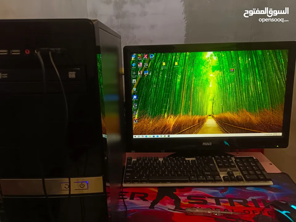 كمبيوتر تجميع للبيع - عليه حزمه العاب مثل GTA V  عليه حزمه office 2016 كامله