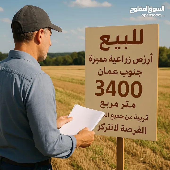 ارض 3400 متر مربع بقوشان مستقل من اراضي جنوب عمان من المالك مباشرة