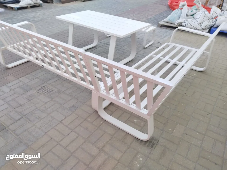 Aluminum Outdoor Sofa in  good condition