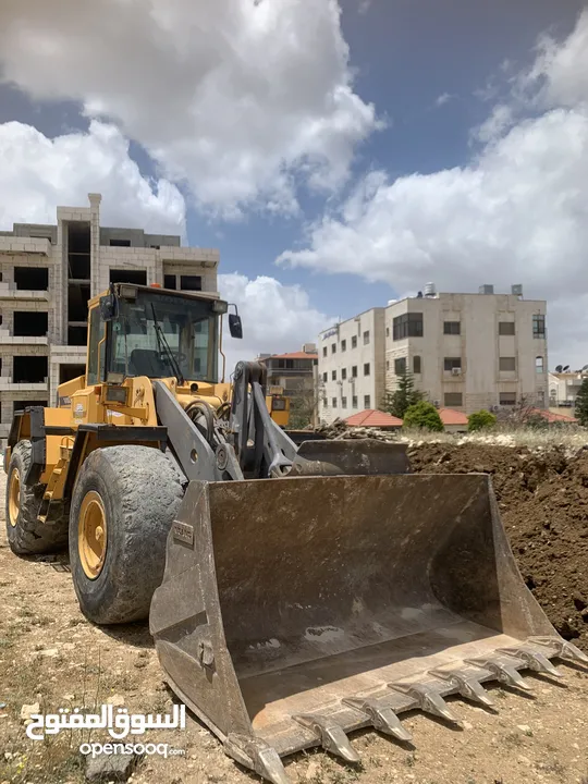 جرافات + حفار للايجار