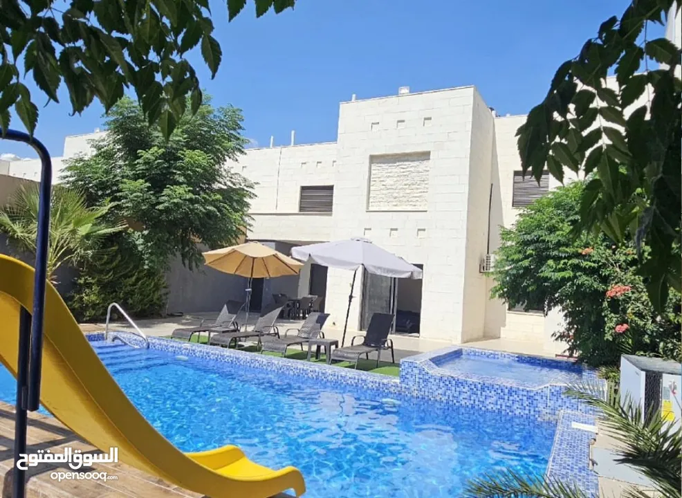 شاليهات ومزارع فخمه داخل ناعور مسبح مدفى