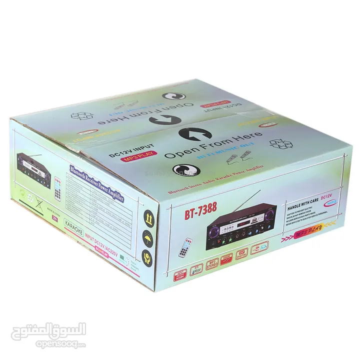 مضخم صوت AUDIO KARAOKE POWER AMPLIFIER BT-7388