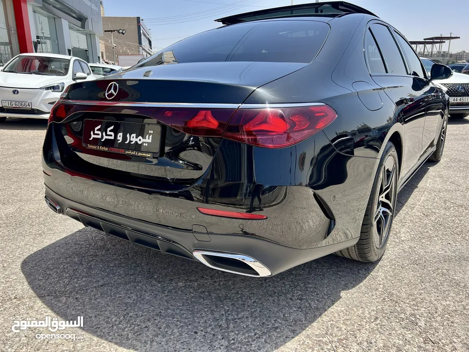 مرسيدس E200 AMG بانوراما كت اسود نايت 2024 الشكل الجديد وارد المانيا بحالة الزيرو مميزة