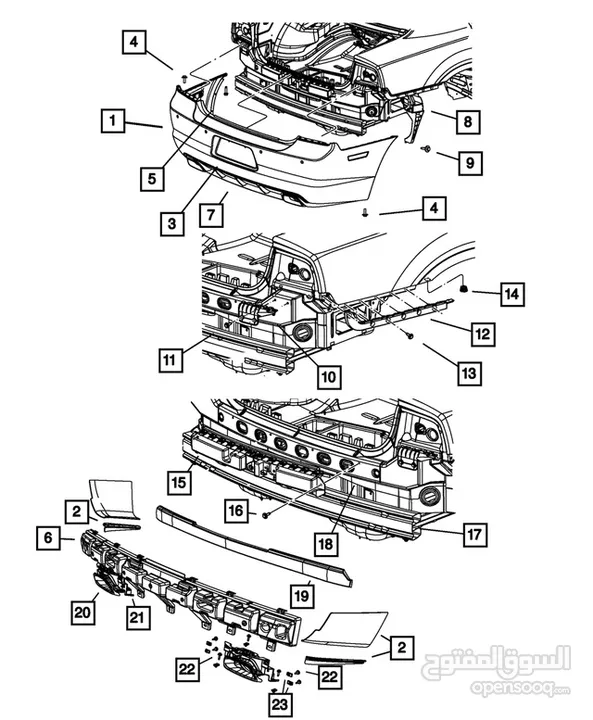 Genuine Mopar Fascia Support - Bracket ad AD