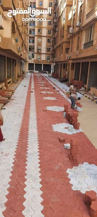 تركيب انترلوك وبندوره بلاط رصيف
