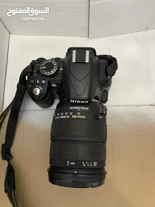 Sigma 18-200 mm f/3.5-6.5 DC OS HSM Lens + Nikon D3100 DSLR Kit — Excellent Conditions