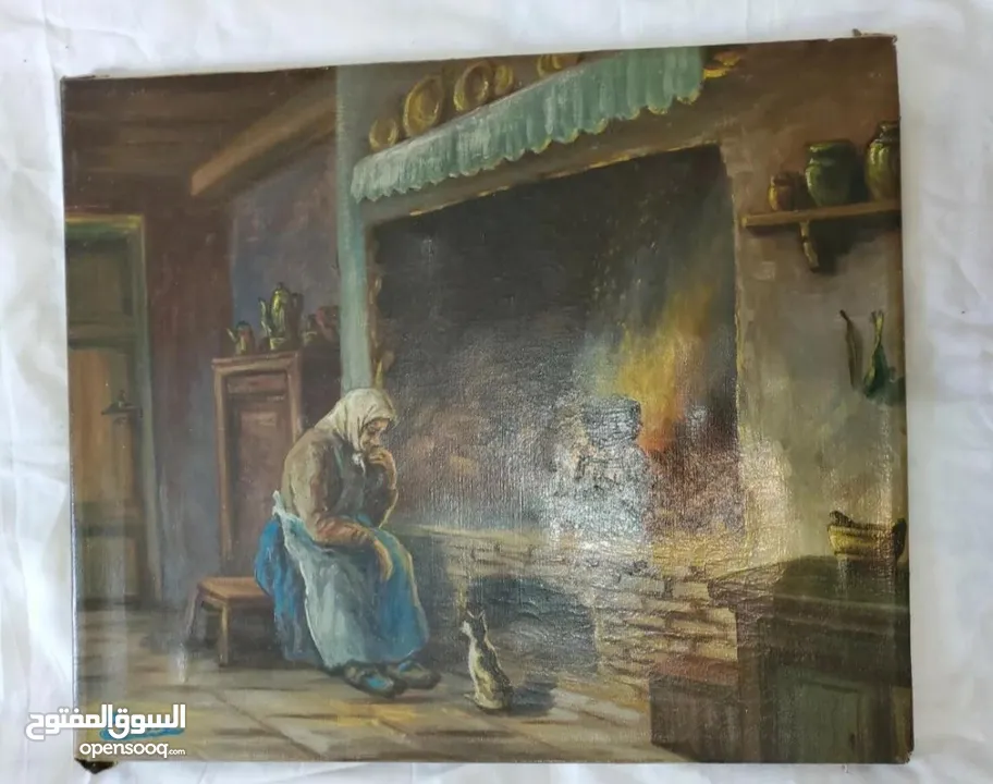 Antique oil painting