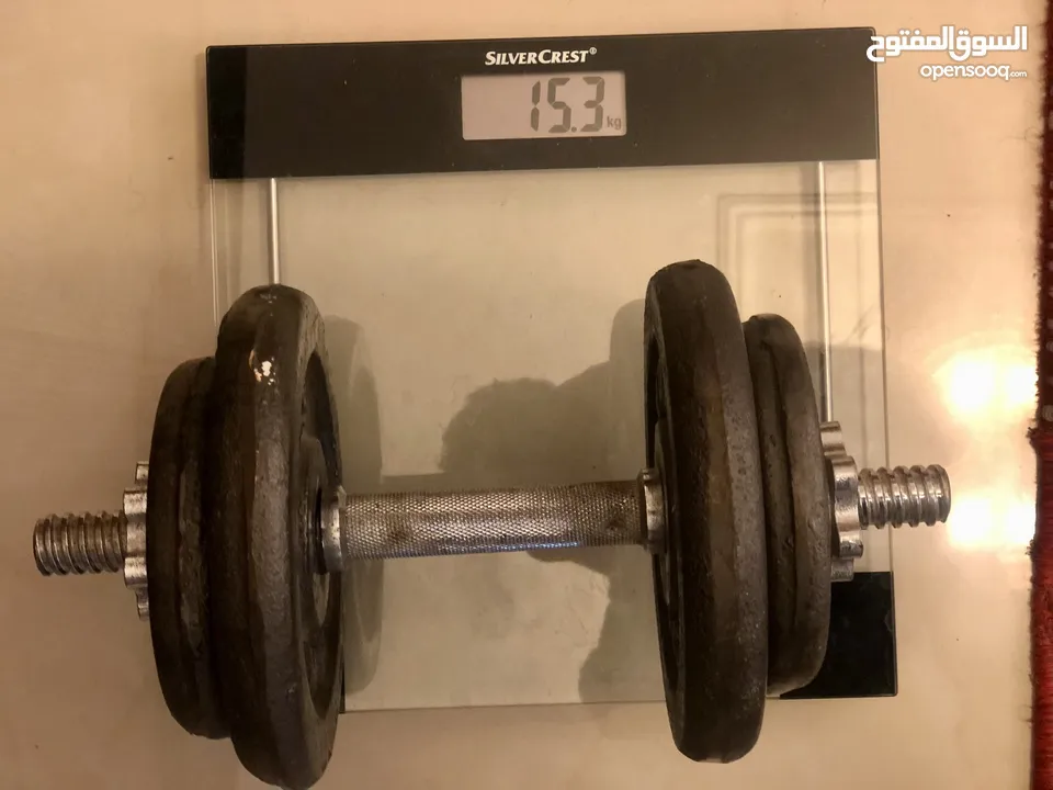 دامبلز وزن 30 كيلو مستعمل