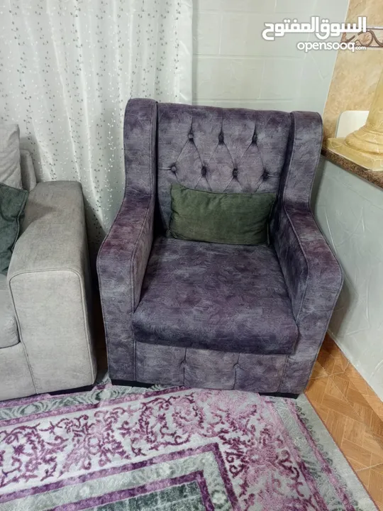 طقم كنب خشب سويد بحال جديد