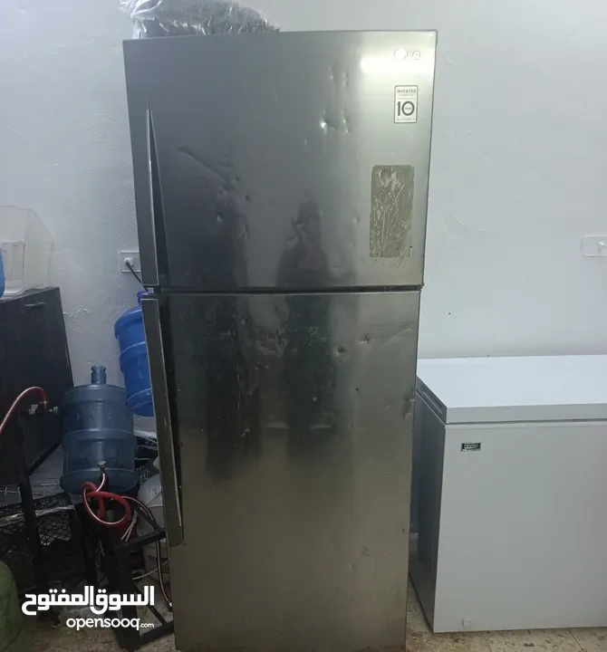 ثلاجة LG أصلية انفينتر ستانلس ستيل