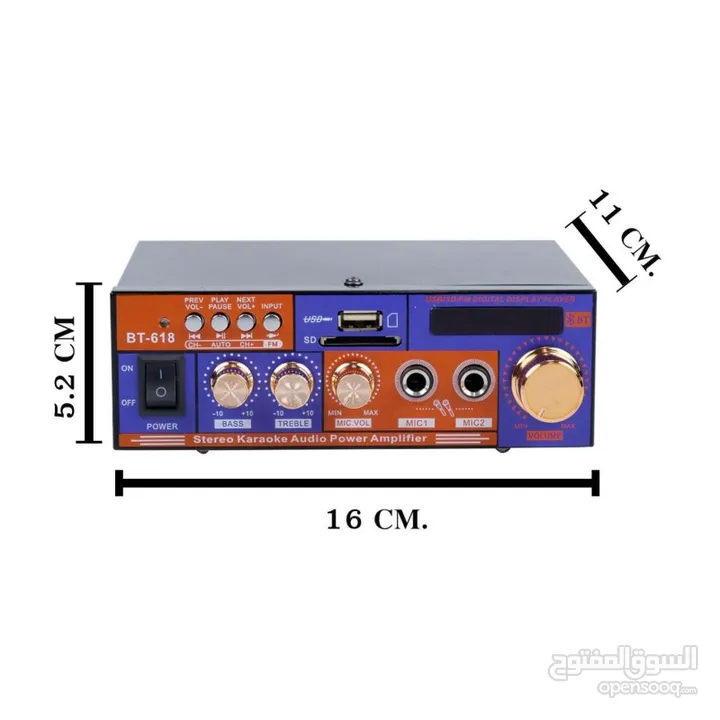 امبلفير Audio Amplifier 2 Channels Bluetooth