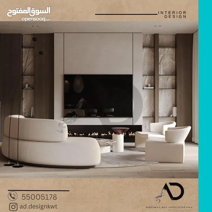 تصميم وتنفيذ وتشطيب ديكورات داخلية وبوث معارض ( المشاريع السكنية والتجارية) تسليم مفتاح م. ديكور