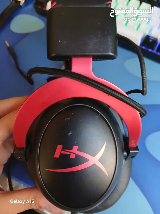 سماعة الألعاب Hyperx cloud ii  أحمر مع سماعةnubwo n13